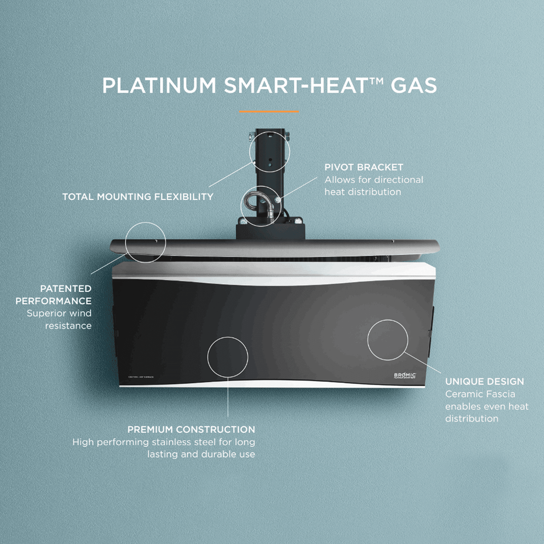 Platinum 500 Series Smart-Heat Gas Heater by Bromic Heating