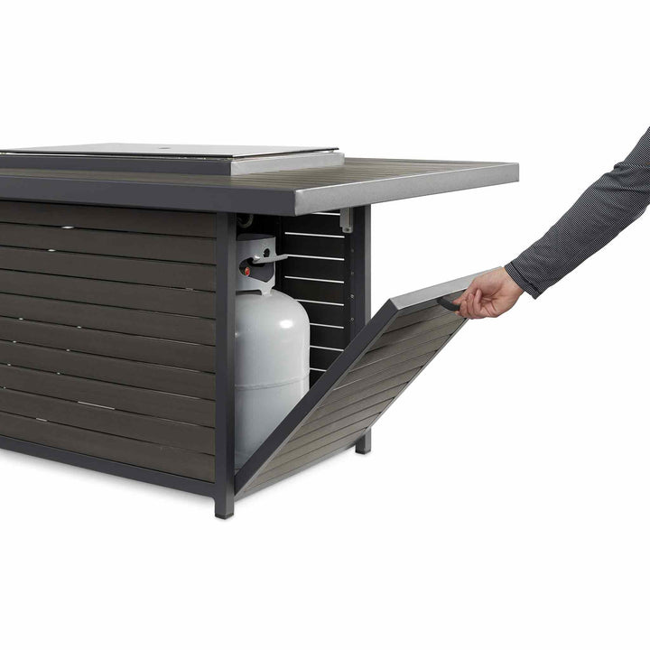 Brooks Rectangular Gas Fire Pit Table