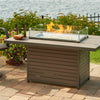 Brooks Rectangular Gas Fire Pit Table - Starfire Direct
