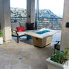 Rectangle Cosmopolitan Fire Table by American Fyre Designs