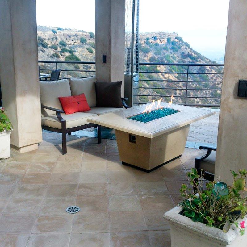 Rectangle Cosmopolitan Fire Table by American Fyre Designs
