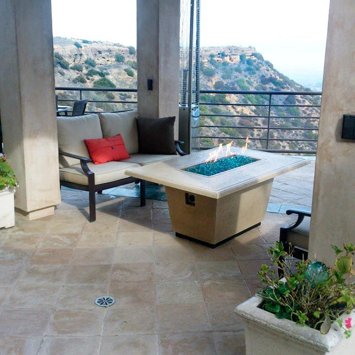 Rectangle Cosmopolitan Fire Table by American Fyre Designs