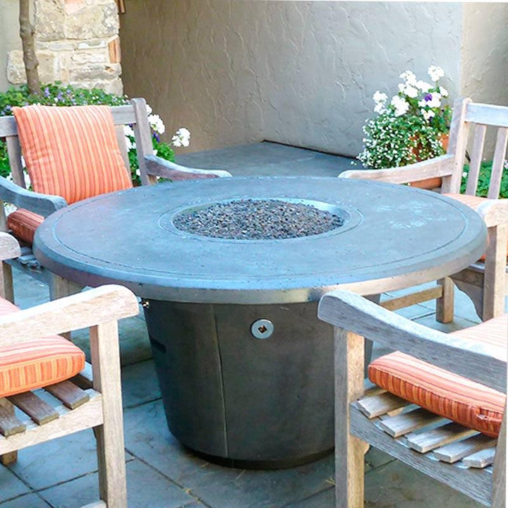 Round Cosmopolitan Fire Table by American Fyre Designs