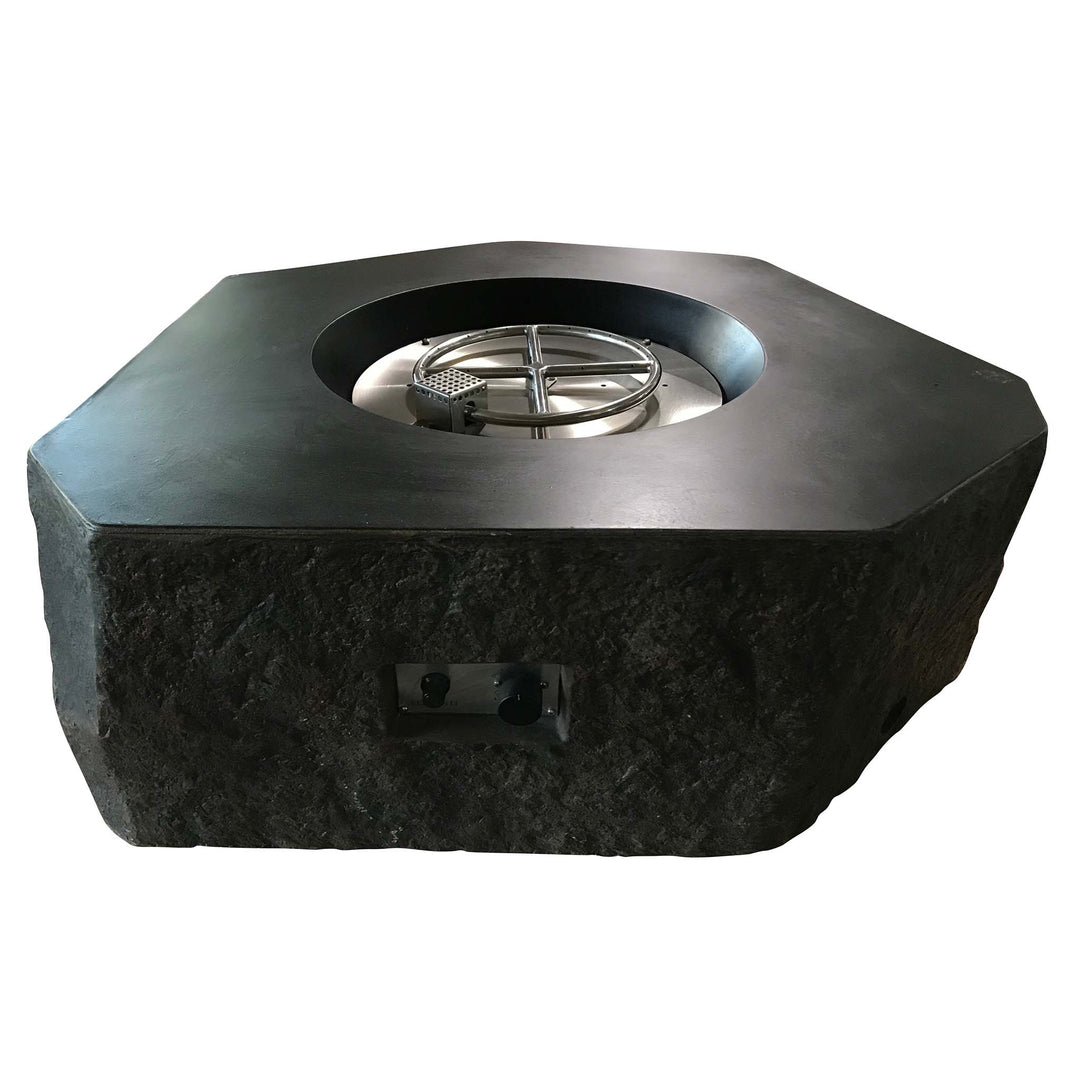 36" x 16" Hexagon Columbia Concrete Fire Pit by Elementi