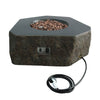 36" x 16" Hexagon Columbia Concrete Fire Pit by Elementi