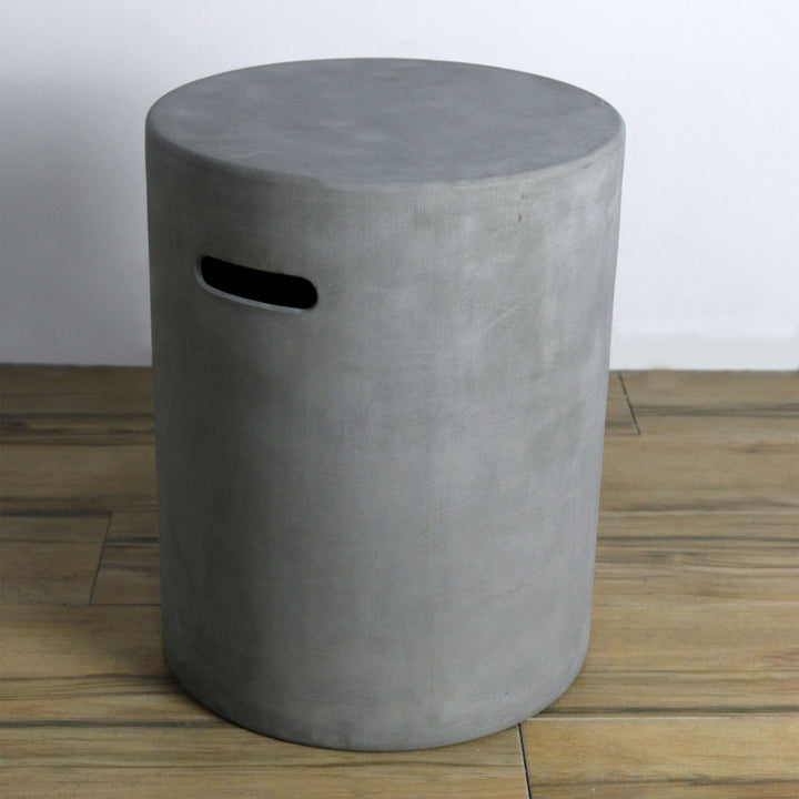 16" Round Grey Propane Tank Cover by Elementi
