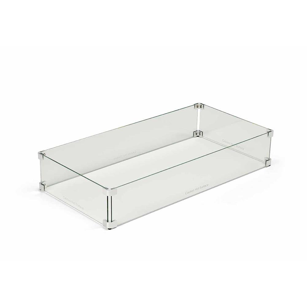 55" x 15" Linear Glass Wind Guard by HPC Fire