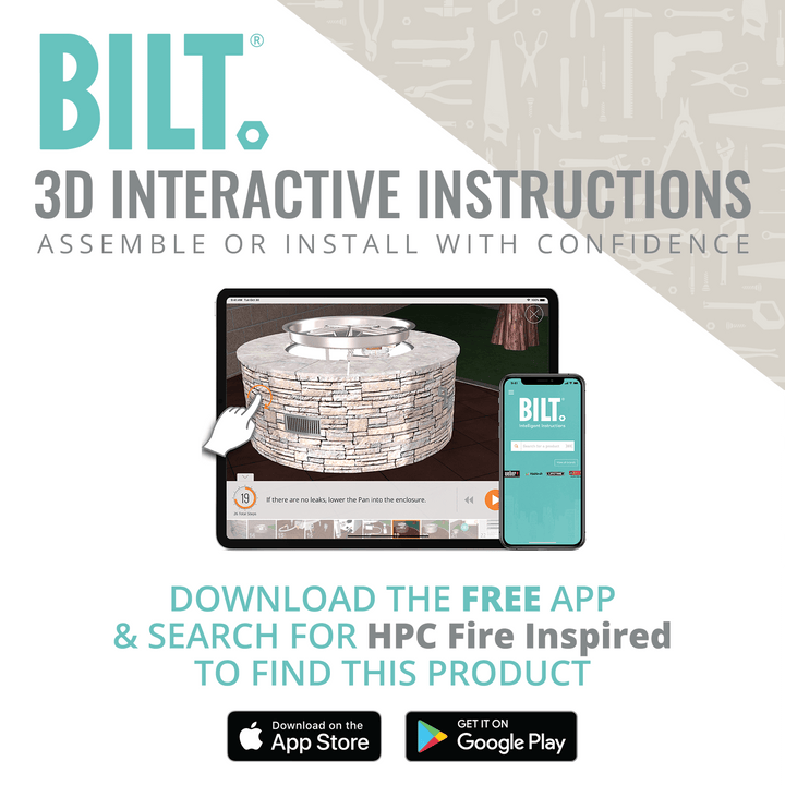 Rectangle Trough Burner Unfinished LPT Fire Pit Enclosure by HPC Fire
