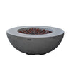 42" Round Lunar Concrete Fire Bowl by Elementi