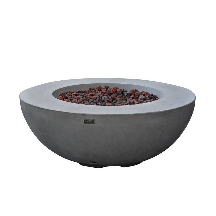 42" Round Lunar Concrete Fire Bowl by Elementi
