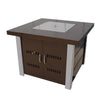 Modern Hammered Bronze and Stainless Steel Fire Pit