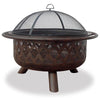 Oil Rubbed Bronze Fire Pit with Lattice Design - Starfire Direct
