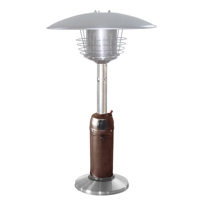 Portable Hammered Bronze Table Top Heater