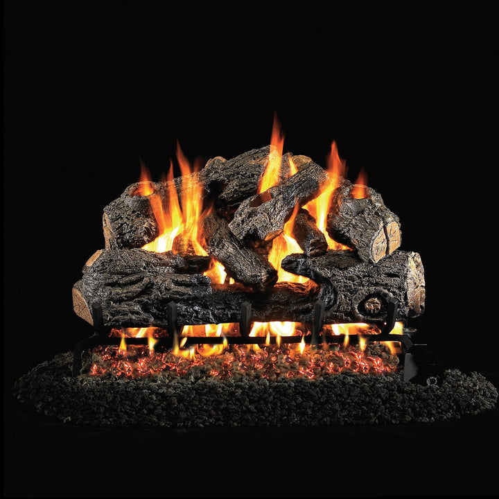 Vented Gas Logs Charred Northern by Real Fyre