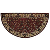 Red Floral Hand-Tufted Wool Hearth Rug - Starfire Direct