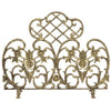 Single Panel Antique Gold Finish Cast Aluminum Screen - Starfire Direct