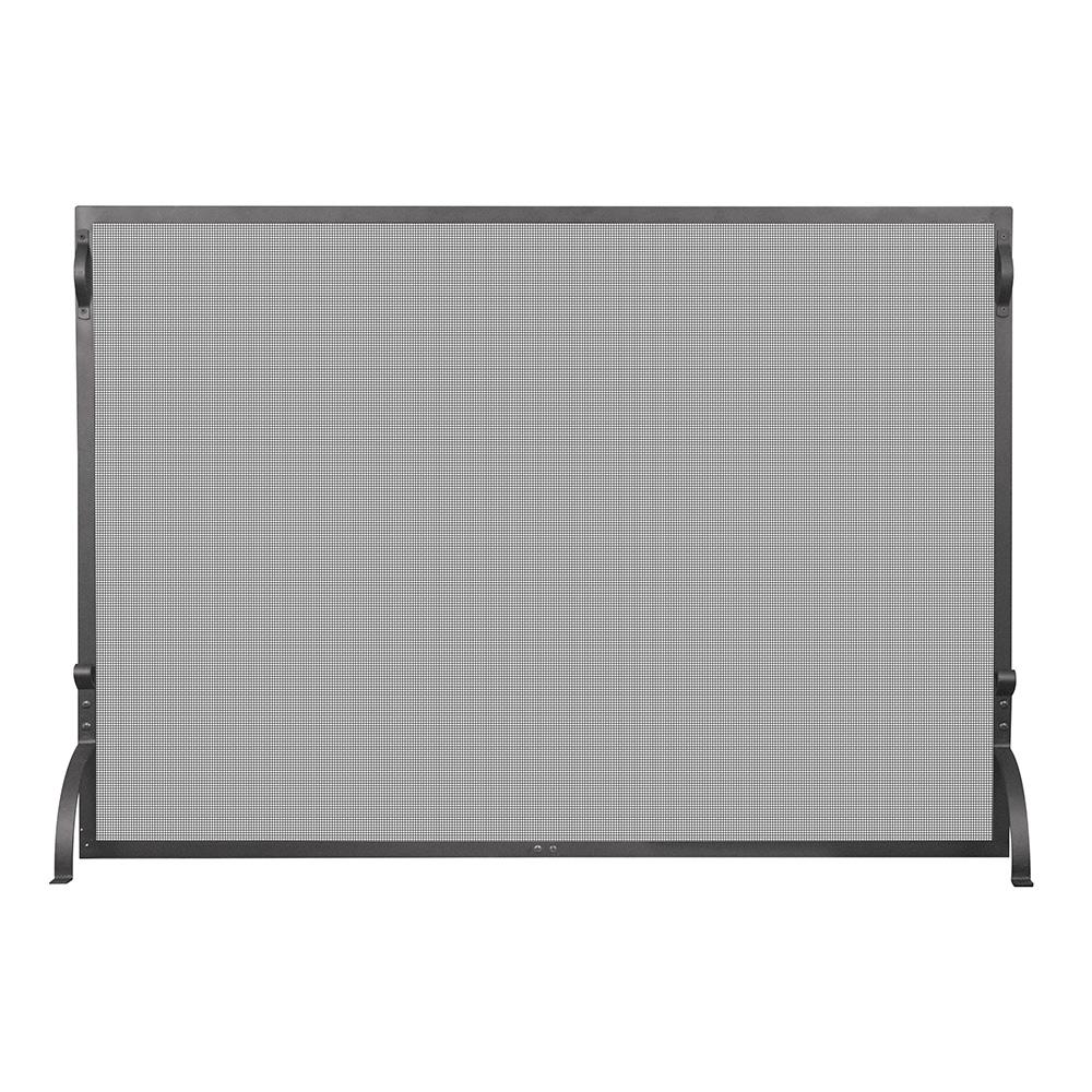 Single Panel Black Wrought Iron Sparkguard - Medium - Starfire Direct
