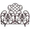 Single Panel Bronze Finish Cast Aluminum Screen - Starfire Direct