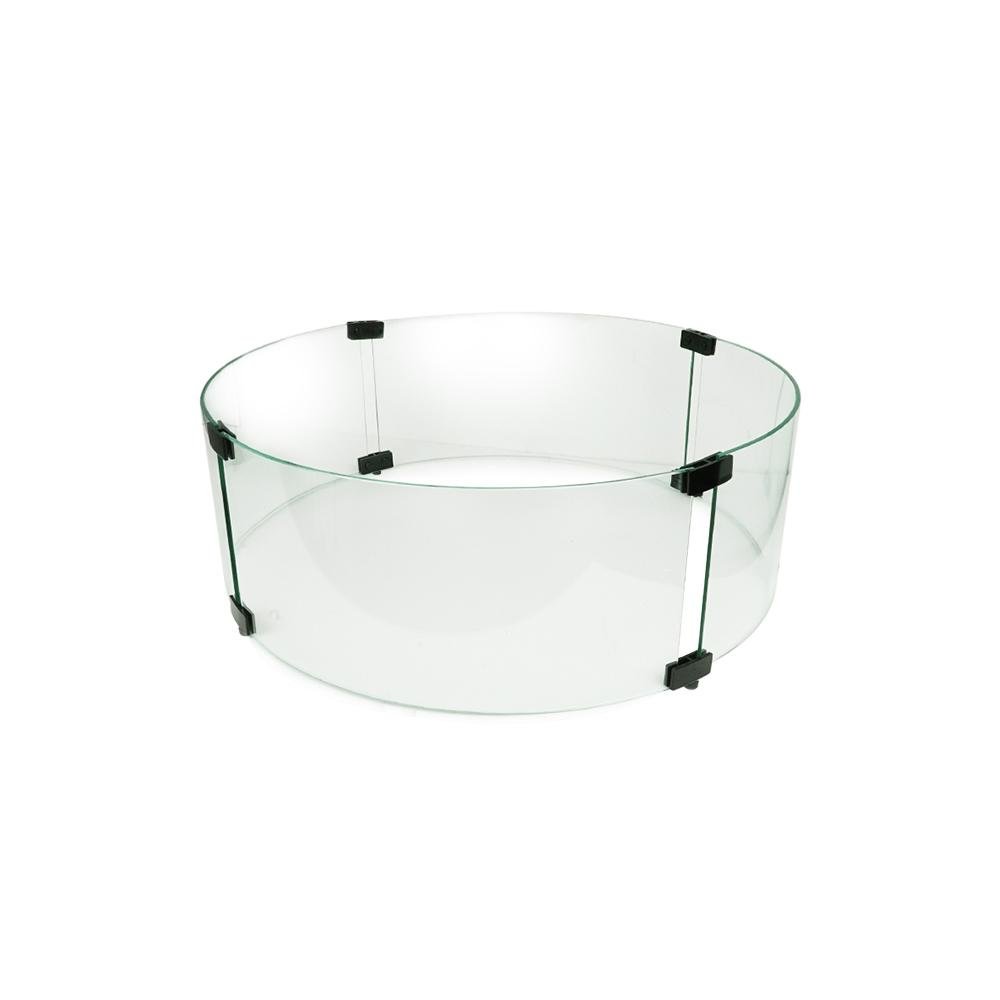 Starfire Designs 28" Round Fire Pit Glass Wind Guard - Starfire Direct
