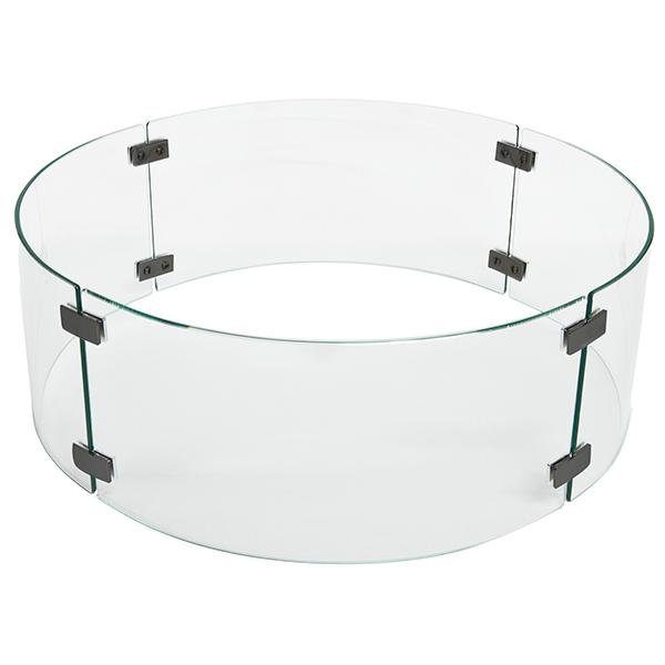 Starfire Designs 28" Round Fire Pit Glass Wind Guard - Starfire Direct