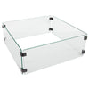 Starfire Designs 31" Square Fire Pit Glass Wind Guard - Starfire Direct