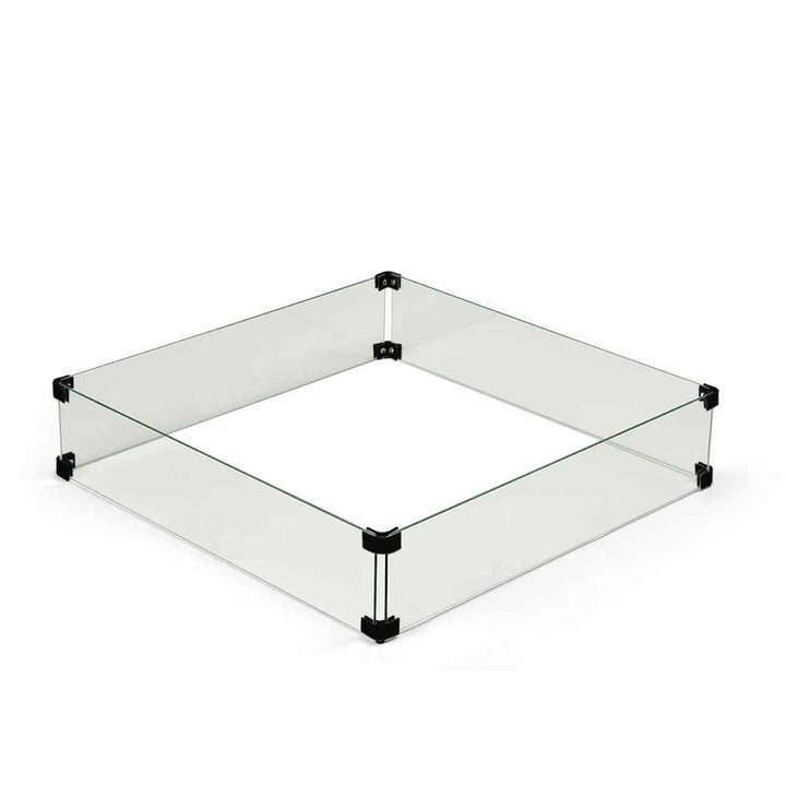 Starfire Designs 31" Square Fire Pit Glass Wind Guard - Starfire Direct