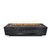 The Outdoor Plus 96" Catalina Wood Grain Concrete Gas Fire Pit