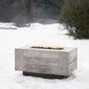 The Outdoor Plus 96" Catalina Wood Grain Concrete Gas Fire Pit