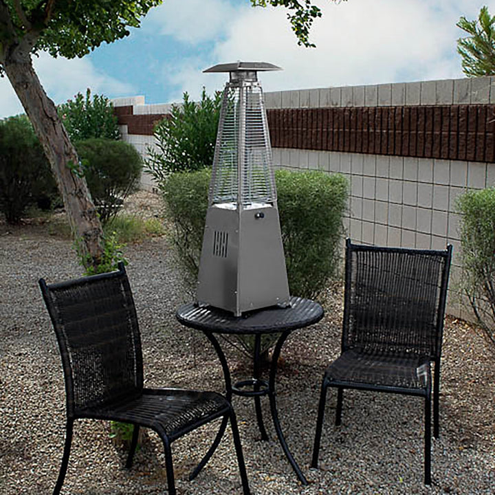 Tornado Flame Table Top Heater in Stainless Steel